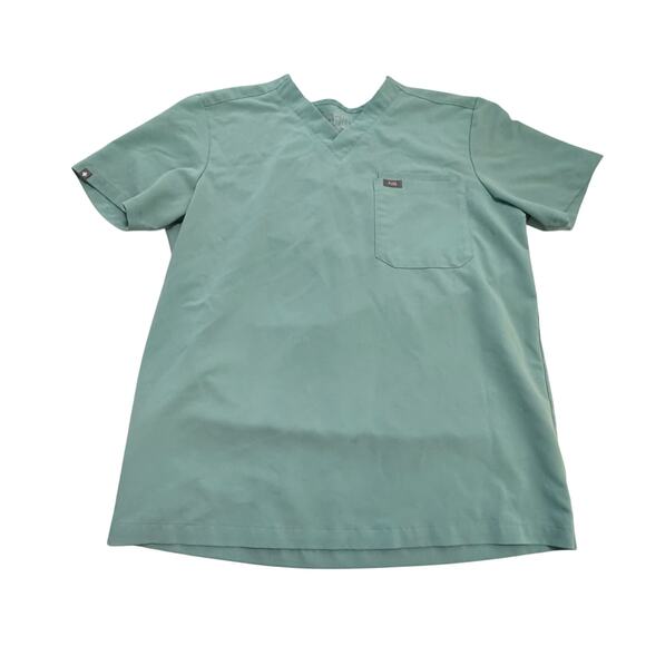Figs scrub top Aquamarine Kaya style nurse medical work wear sz M PO# 1403 - Picture 1 of 11